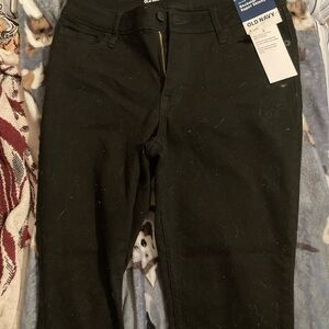 Old Navy Mid-Rise Rockstar Super Skinny Black Jeans